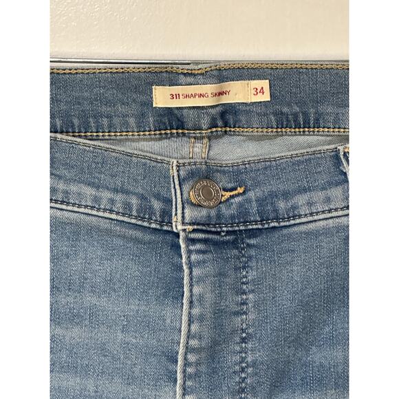 Levi's 311 Shaping Skinny Mid Rise Jeans Size 34 x 32 New w/ Tags Levi's Sculpt - Picture 4 of 13